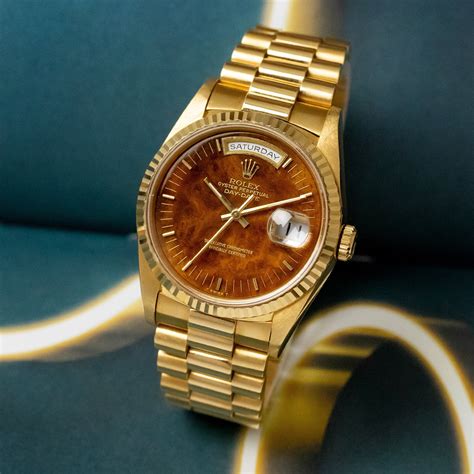 rolex watches wood dial